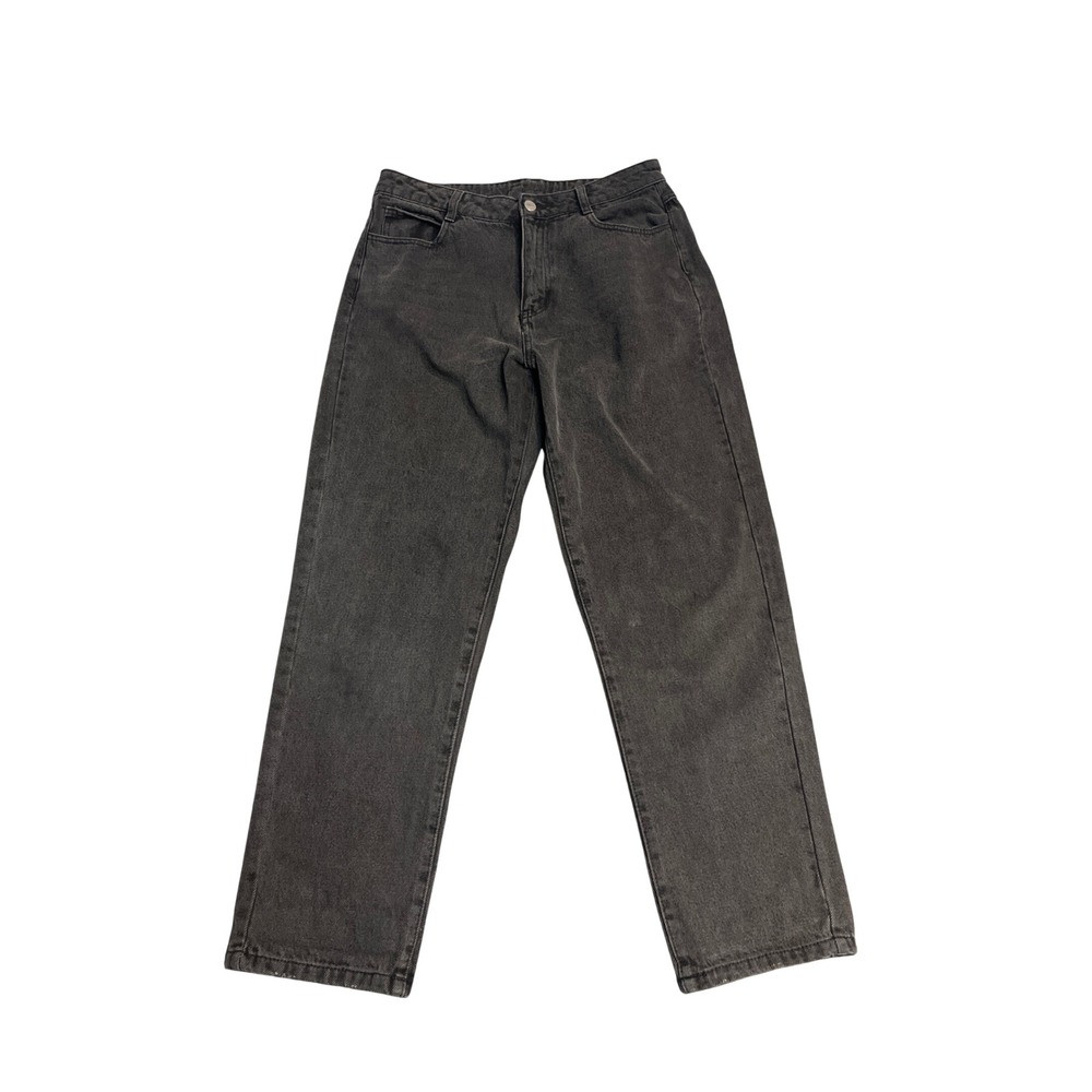 Bongo Forever 21 Straight Leg Jeans Womens 29 Black Good High Rise Washed Denim